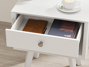 White nightstand