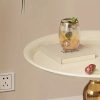 0de3f946-e873-49b7-bec6-8c23c03dab19-1 Elegant Small Round Table, Bedside Table, Coffee Table Made Of Iron, Creative Cream-style Design, Suitable For Bedroom, Sofa Side, Outdoor Camping