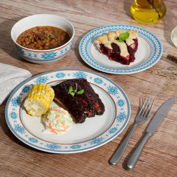 12-Piece-Decorated-Fine-Ceramic-Dinnerware-Set_e20ed9d8-5491-4768-9053-b4f3526c9c7f Multi-functional Geometric Pattern Decorated 12-Piece Fine Porcelain Dinnerware Set for Family Meals and Special Occasions