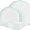 12 Piece Plates and Bowls Set, Speckled Dinnerware Sets for 4, Matte Dish Set, Microwave and Dishwasher Safe, tableware