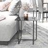 1pc Contemporary Glass Top Table For Coffee, Nightstand Or Accent In The Living Room Or Bedroom