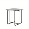 1pc Contemporary Glass Top Table For Coffee, Nightstand Or Accent In The Living Room Or Bedroom