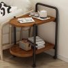 1pc Side Table, Movable Small Coffee Table, Living Room Sofa Side Table, Bedside Household Object, Small Table With Wheels