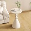 1713604648645-68ab6c808a4946e2a5567b7e7323e12b-goods Cream Metal Coffee Table - Round Uncharged Office and Home Balcony Casual Table