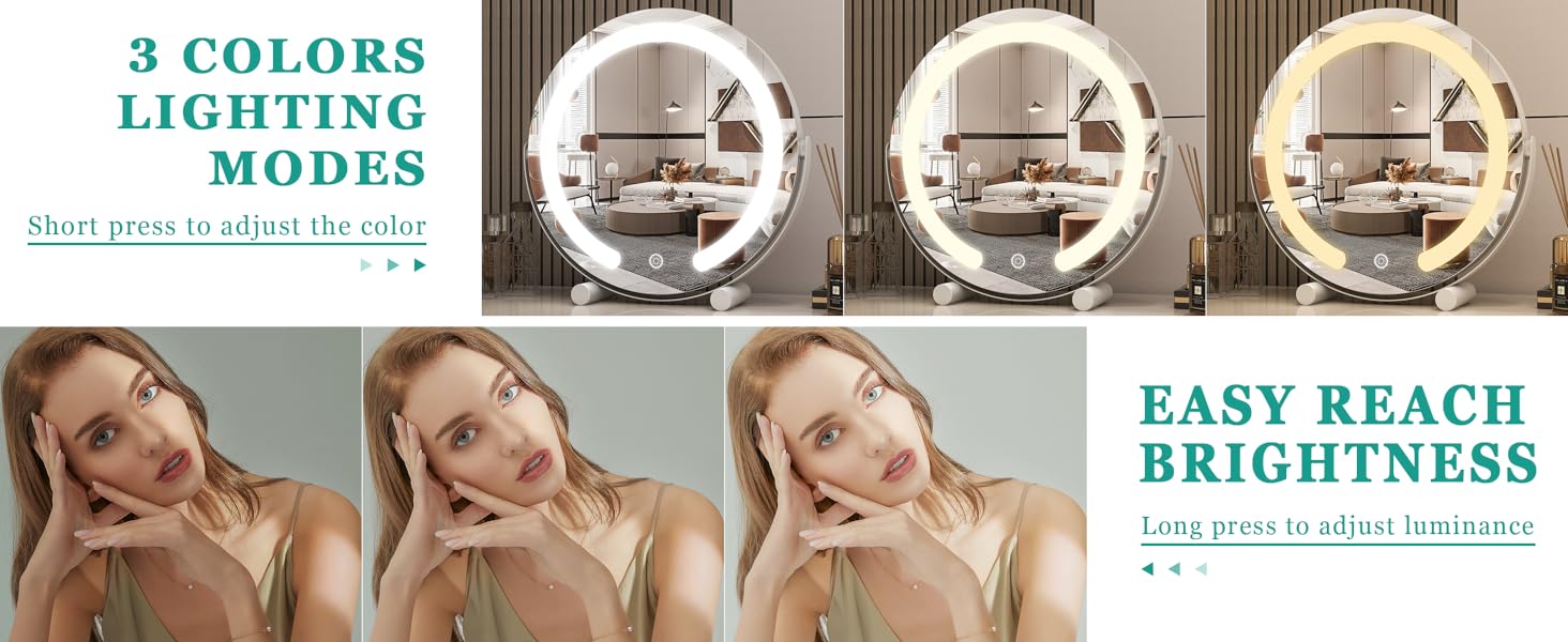 vanity mirror with light
