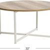 31SRKk7h-4L._AC_UY879 Household Essentials Coffee Table, Coastal Oak, Distressed White