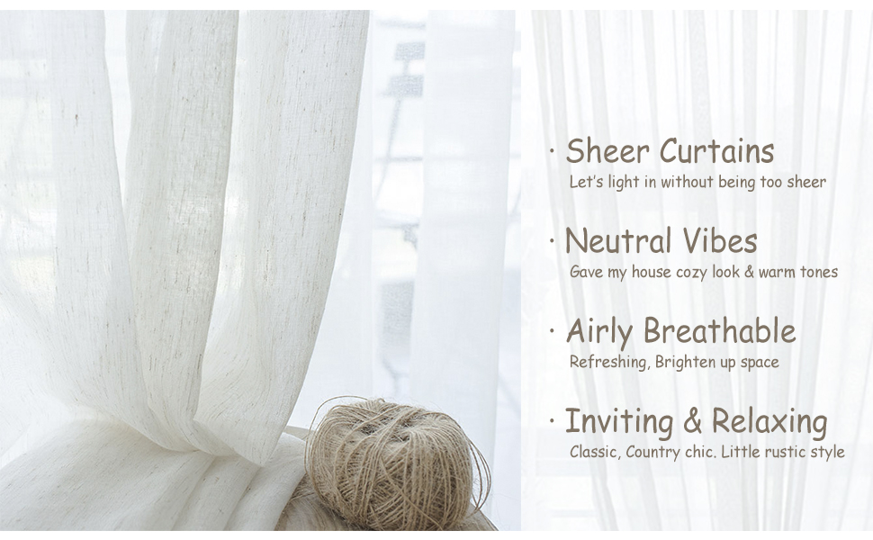 sheer linen curtains