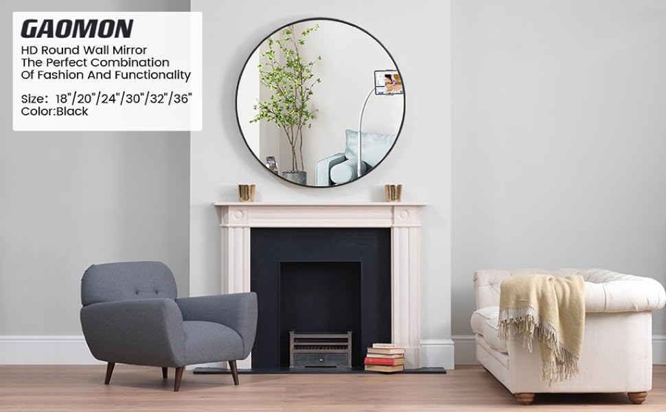 HD Round Wall-Mounted Mirrors