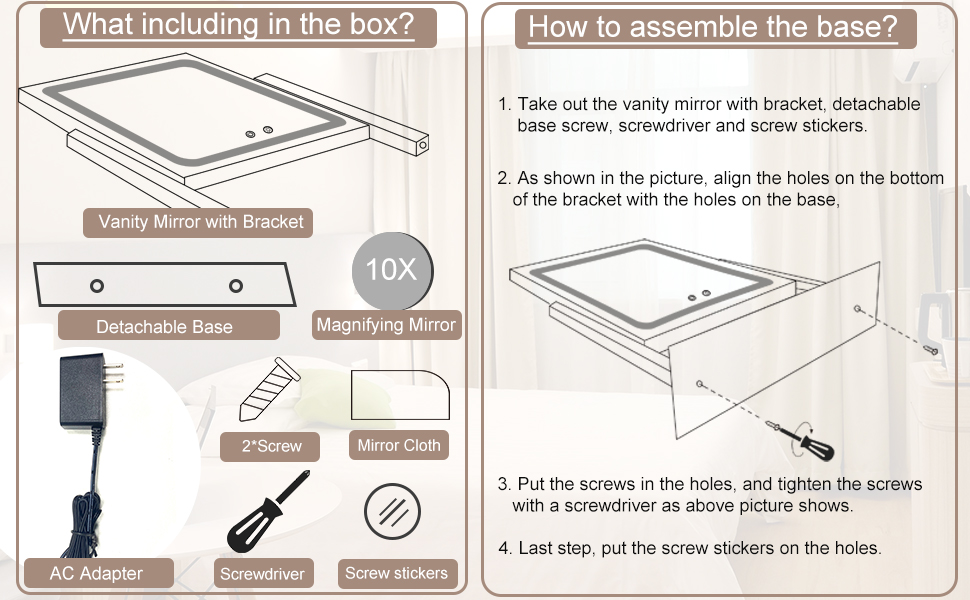 vanity mirror with lights