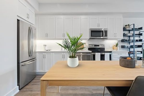 Fake Plants, Artificial Plants Indoor for Room Decor, Small Faux Plants Indoor, Desk Plant for Office, Artificial Palm Plants, Artificial Plant & Flowers, Fake Potted Plants Decor, Small Plant