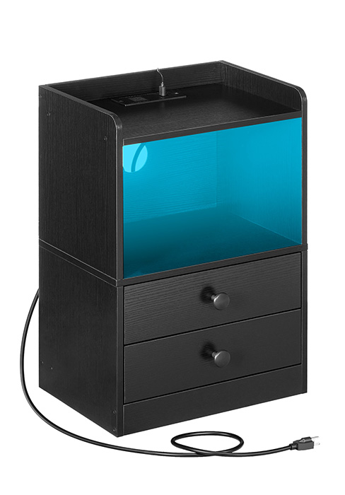 Nightstand with Charging Station