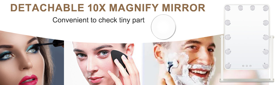 hollywood makeup mirror with lights and magnification