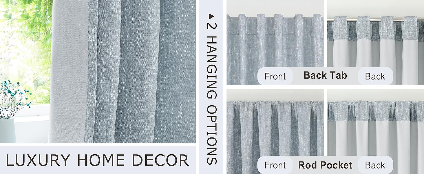 blue blackout curtains