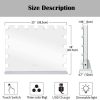 518EqM7xsfL._AC_SL1000 Vanity Mirror Makeup Mirror with Lights,10X Lens,22.8"x 18.1" Hollywood Lighted Vanity Mirror with 15 Dimmable LED Bulbs,3 Color Modes,Touch Control for Bedroom,Tabletop or Wall-Mounted