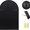 51ZVvZnQ92L._AC_SL1500 Arched Wall Mirror 20x30 Inch, Black Arch-top Bathroom Vanity Wall Mounted Mirror, Bedroom Modern Black Metal Framed Mirror