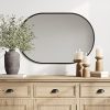 51mjYLhuMjL._AC_UY879 24x36 Black Oval Mirror, Metal Framed Mirror for Wall, Wall-Mounted Bathroom Vanity Mirrors