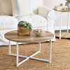 51oLncCWYSL._AC_UY879 Household Essentials Coffee Table, Coastal Oak, Distressed White