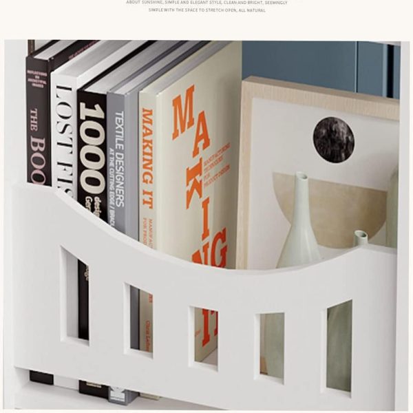 End Table, Cute Nightstands Small Tables for Small Spaces White Coffee Bedside StorageShelf for Office, Living Room, Bedroom (OS-IF9T-RZPT)