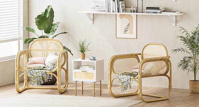 white nightstand set of 2