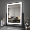 Vanity Mirror with Lights, Hollywood Lighted Makeup Mirror with Dimmable Light, Smart Control, Memory, Adjustable Warm White/Natural/Daylight, Birthday Gift, 360°Rotation (13in. White)