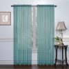 617RC2xujtL._AC_SL1012 2 Pack: Basic Rod Pocket Sheer Voile Window Curtain Panels - Assorted Colors (White, 84 in. Long)