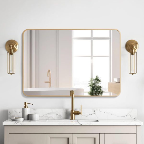 619pV5shmvL._AC_SL1500 Arched Wall Mirror 20x30 Inch, Black Arch-top Bathroom Vanity Wall Mounted Mirror, Bedroom Modern Black Metal Framed Mirror