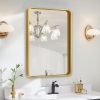 61C1FyNMZLL._AC_SL1500 22x30 Inch Black Bathroom Mirror - Metal Frame Rectangle Vanity Mirror for Wall - Ideal for Bathroom, Living Room, Bedroom, and More - Hanging Horizontal or Vertical