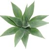 Artificial Potted Plants, 13.8" Artificial Succulent Fake Aloe, Large Faux Aloe Plant in Pot for Home Office Room Badroom Garden Decor (Grey)