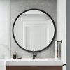 61K8R1_N6BL._AC_SL1500 Arched Wall Mirror 20x30 Inch, Black Arch-top Bathroom Vanity Wall Mounted Mirror, Bedroom Modern Black Metal Framed Mirror