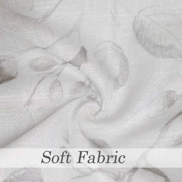 Gray Tan Leaf Floral Print Metallic Sheer Curtain Panels for Autumn Fall Rustic Living Room Bedroom Sparkling Decorative Grommet Top Window Treatment Farmhouse Drape, 40"x84"x2