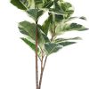 Artificial Rubber Tree Plant 43in Tall Faux Ficus Tree Potted Fake Tropical Decorative House Large Floor Artificial Plants for Home Office Store Room Decor