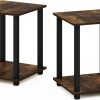 61PVRiZVarL._AC_SL1500 Simplistic Set of 2 End Table, Espresso/Black