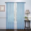 61VAZJVLTvL._AC_SL1012 2 Pack: Basic Rod Pocket Sheer Voile Window Curtain Panels - Assorted Colors (White, 84 in. Long)