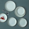 Melamine Dinnerware Sets, Plates and Bowls Sets 12 Pcs, Melamine Plates, Dish Set for 4, Unbreakable Dinnerware Set for Party, BPA Free, Suitable Indoors and Outdoors (Mint Green)