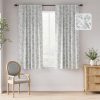 100% Blackout Floral Curtains 96 Inches Long, Printed Flower Sage Green Blackout Curtains for Bedroom Rod Pocket Back Tab Full Blackout Curtains Thermal Insulated Window Drapes, 2 Panels