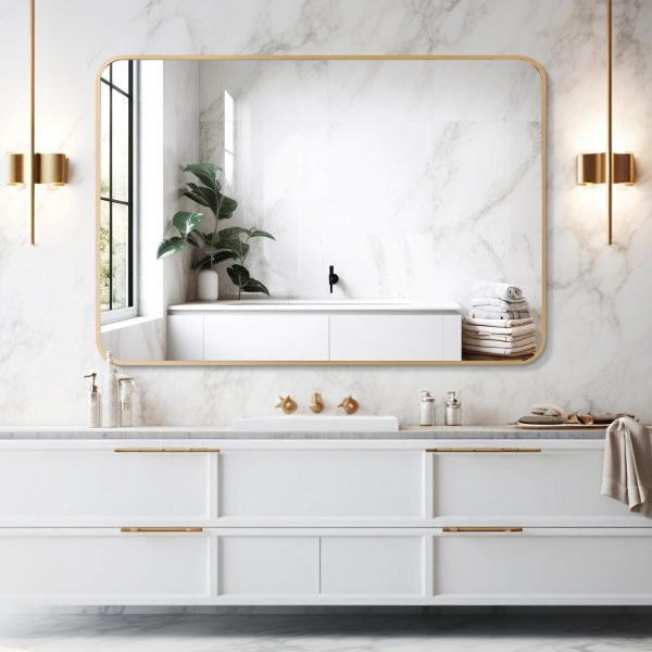 61cUpqhe81L._AC_SL1500 Arched Wall Mirror 20x30 Inch, Black Arch-top Bathroom Vanity Wall Mounted Mirror, Bedroom Modern Black Metal Framed Mirror