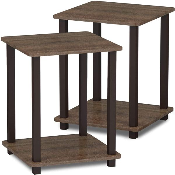 61cnTDK2I8L._AC_SL1500 Simplistic Set of 2 End Table, Espresso/Black