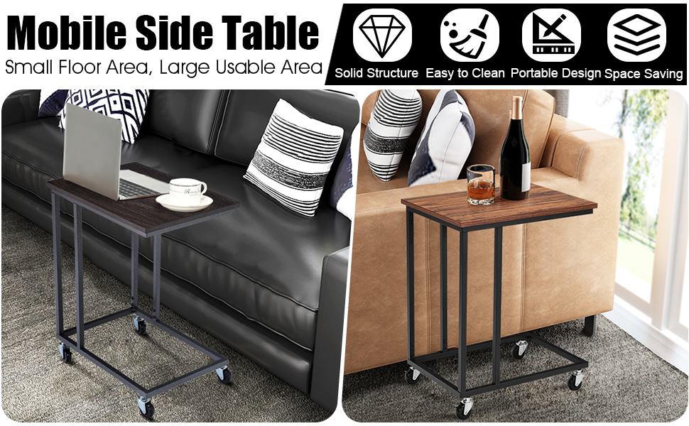 mobile side table