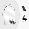 61fH8roh-ZL._AC_SL1500 Arched Wall Mirror 20x30 Inch, Black Arch-top Bathroom Vanity Wall Mounted Mirror, Bedroom Modern Black Metal Framed Mirror