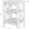 61jEs4tdGsL._AC_SL1500 Modern Nightstands Side End Table Night Stand with Storage Shelf for Bedroom,Living Room, Set of 1, White(one)