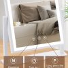 61lPUIVwORL._AC_SL1500 Vanity Mirror with Lights, Hollywood Makeup Mirror with Lights Phone Holder, Smart Touch Control, 3 Color Lighting Modes with Detachable 10x Magnification Mirror, 360°Rotation, White