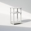End Table, 1-Pack, 13.4 x 11.5 in, White/White