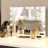 61p5QYoIU-L._SL1000 Vanity/Makeup Mirror with Lights,10X Magnification,Large Hollywood Lighted Vanity Mirror with 15 Dimmable LED Bulbs,3 Color Modes,Touch Control for Bedroom,Tabletop or Wall-Mounted