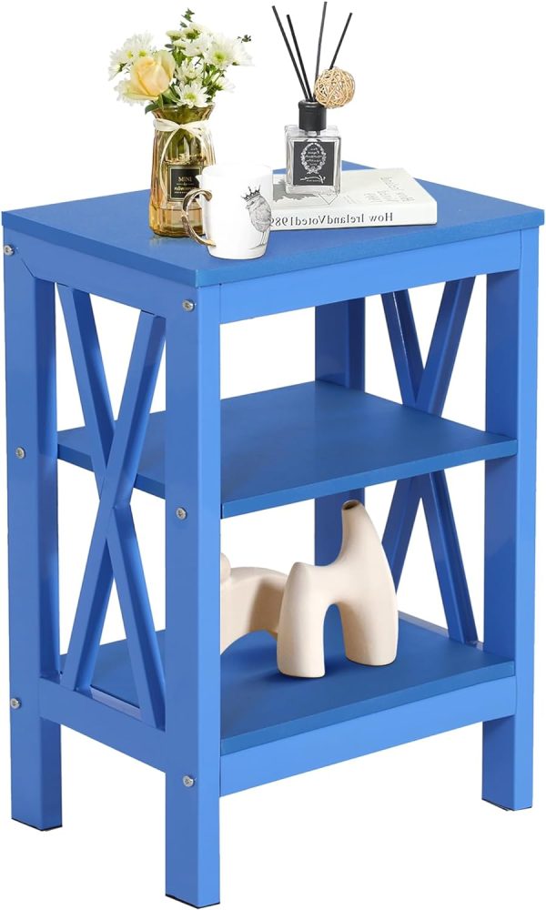 71-82Z11lRL._AC_SL1500 Modern Nightstands Side End Table Night Stand with Storage Shelf for Bedroom,Living Room, Set of 1, White(one)