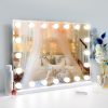71-l_sTOLbL._AC_SL1500 Vanity Mirror Makeup Mirror with Lights,10X Lens,22.8"x 18.1" Hollywood Lighted Vanity Mirror with 15 Dimmable LED Bulbs,3 Color Modes,Touch Control for Bedroom,Tabletop or Wall-Mounted