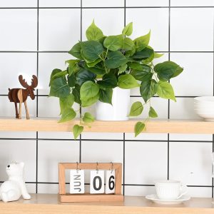 7135m-Yhj1L._AC_SL1500 Faux Plants Indoor with Plastic Pots, Realistic Small Fake Plants, Fake Plants with Pothos, Fake Potted Plants, Artificial Plant for Home Shelf Bathroom Kitchen Office Indoor Outdoor Decor