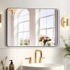 Hollywood Bathroom Mirror 12"*16", Framed Lighted Bathroom Vanity Mirror, Wall Mounted, Dimmable LED Mirror for Bathroom,Gold