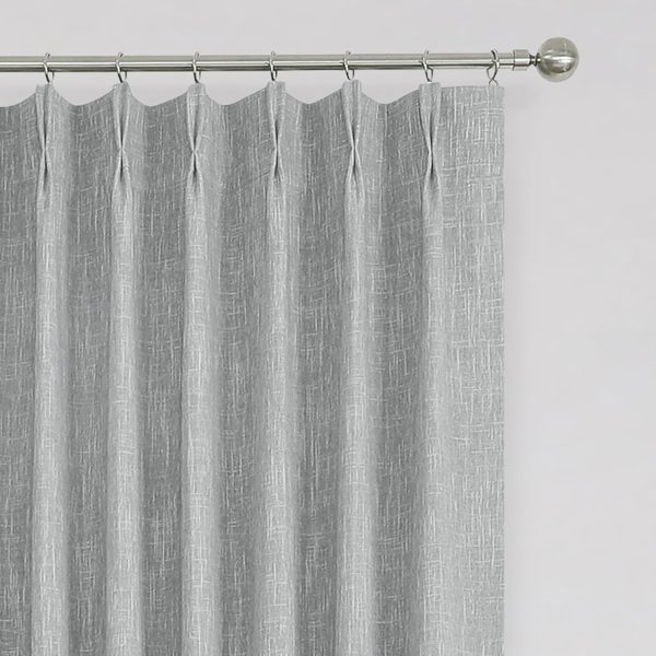 Natural Full Blackout Curtains Linen Blended Darkening Window Curtains 84 inch for Living Room Bedroom Thermal Insulated Pinch Pleat Drapes with Hooks 2 Panel 40"Wx84"L