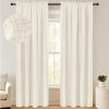 100% Blackout Shield Linen Blackout Curtains 84 Inches Long 2 Panels Set, Blackout Curtains for Bedroom, Thermal Insulated Rod Pocket Window Curtains & Drapes Living Room, 50W X 84L, Beige