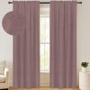 100% Blackout Shield Linen Blackout Curtains 84 Inches Long 2 Panels Set, Blackout Curtains for Bedroom, Thermal Insulated Rod Pocket Window Curtains & Drapes Living Room, 50W X 84L, Beige
